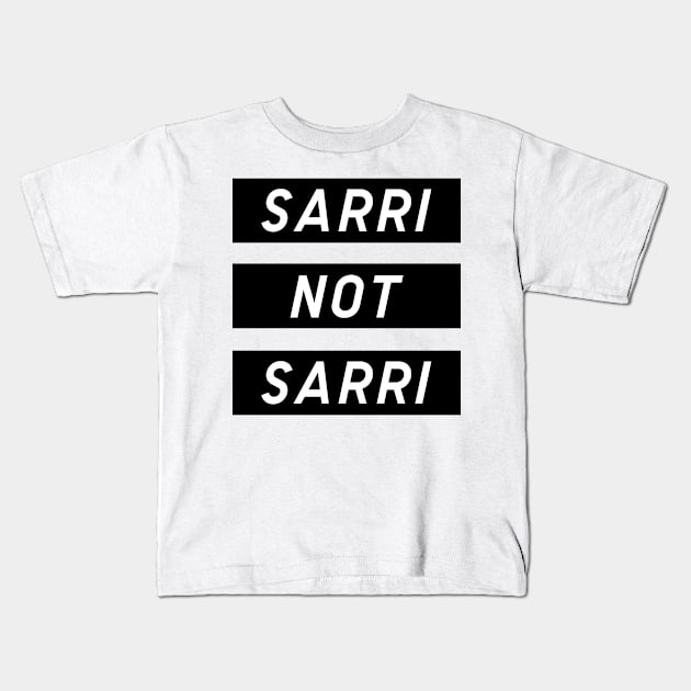 Sarri Not Sarri Bianconeri Kids T-Shirt by thesweatshop